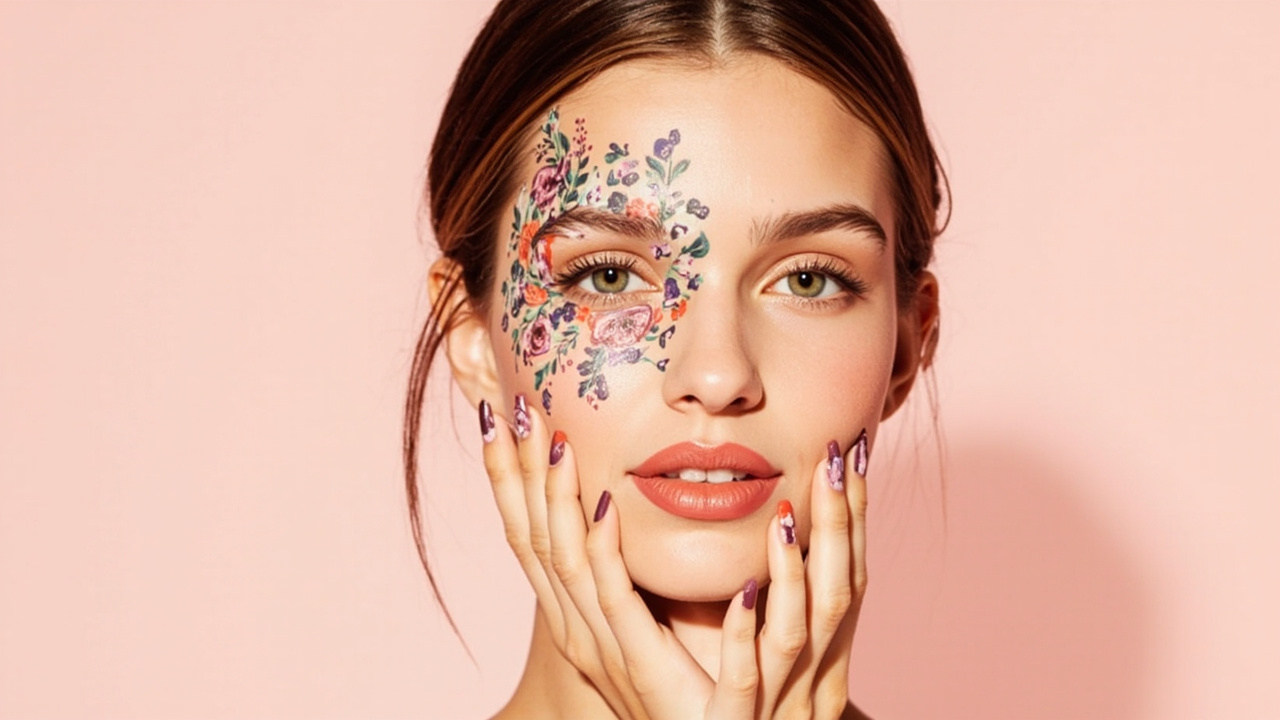 Bridging the Gap: How to Combine Floral Nails with Dark Circle Emphasis